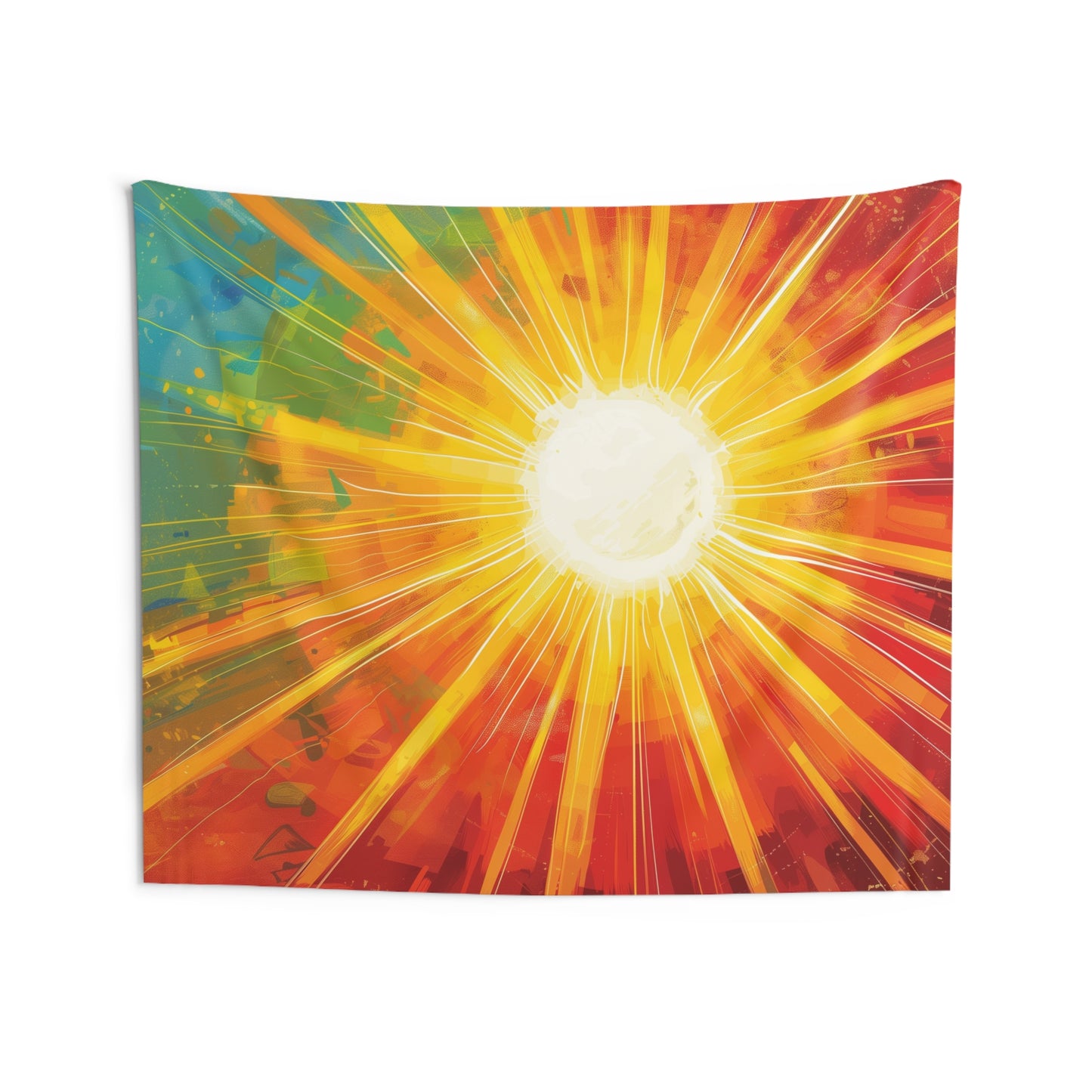Sunshine Tapestry, Sun Sunrays Wall Art Hanging Cool Unique Landscape Large Small Decor Bedroom College Dorm Room