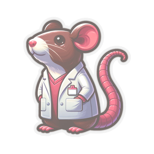 Research Lab Sticker Decal, Rat Laboratory Science Med Phd Art Vinyl Laptop Cute Waterbottle Tumbler Car Waterproof Bumper Clear Die Cut Starcove Fashion