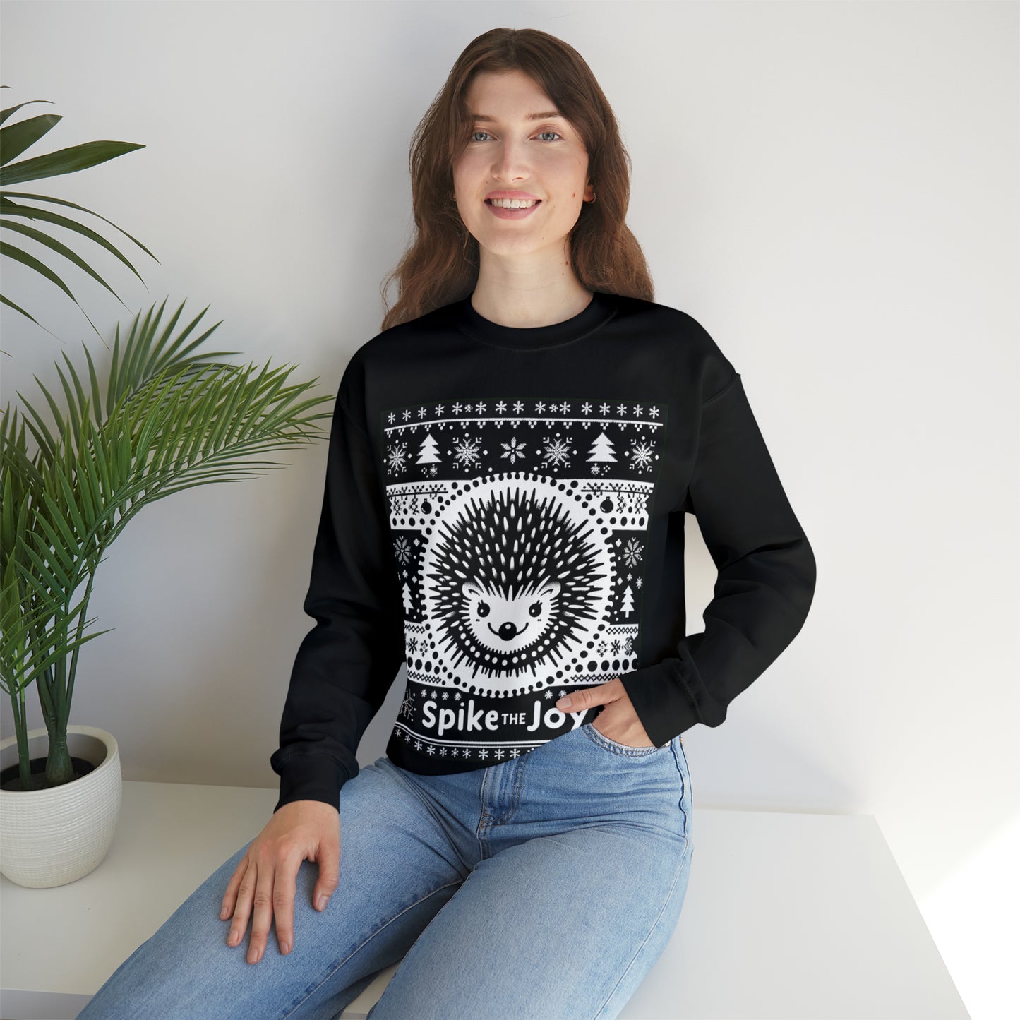 Hedgehog Ugly Christmas Sweater, Tacky Xmas Jumper Sweatshirt Vintage Retro Men Women Mom Merry Funny Holiday Dad
