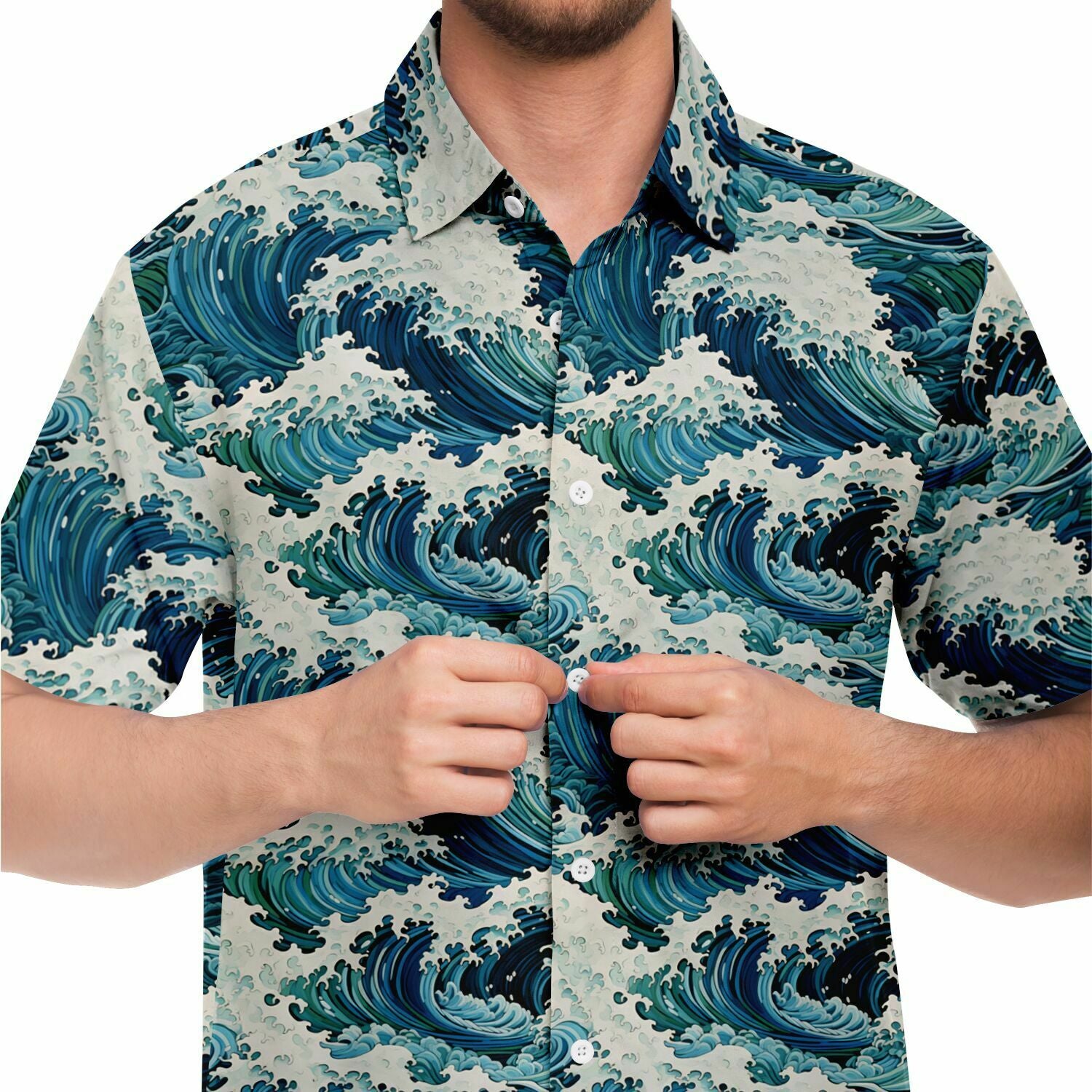 dress shirt in japanese Japanese Sienna Rayon Blend Aloha Print Shirt