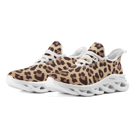 Leopard Women Sneakers, Animal Print Cheetah Bouncing Mesh Ladies Running Athletic Sport Gym Workout Breathable Lace Up Shoes Trainers - Starcove Fashion