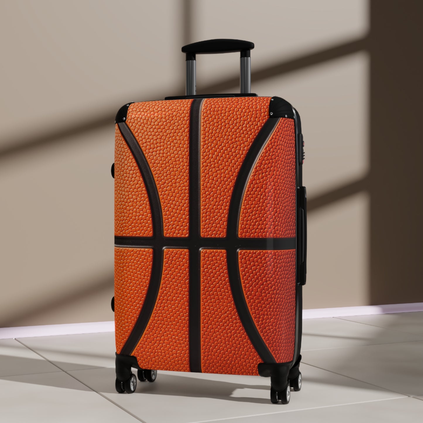 Basketball Suitcase Luggage, Athlete Carry On With 4 Wheels Cabin Travel Small Large Set Rolling Spinner Lock Men Women Hard Shell Case - Starcove Fashion