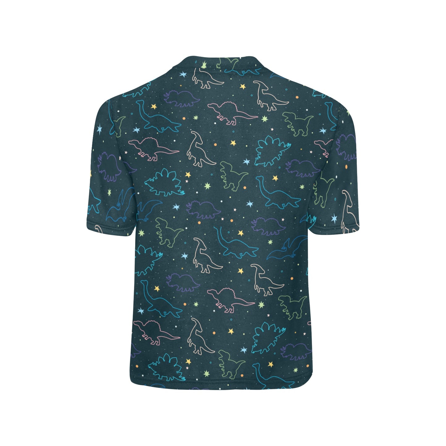 Dinosaur Kids Tshirt, T-Rex Green Dino Boys Girls Children Youth Teens Teenager Cool Graphic Crewneck Tee Short Sleeve Shirt Summer Top