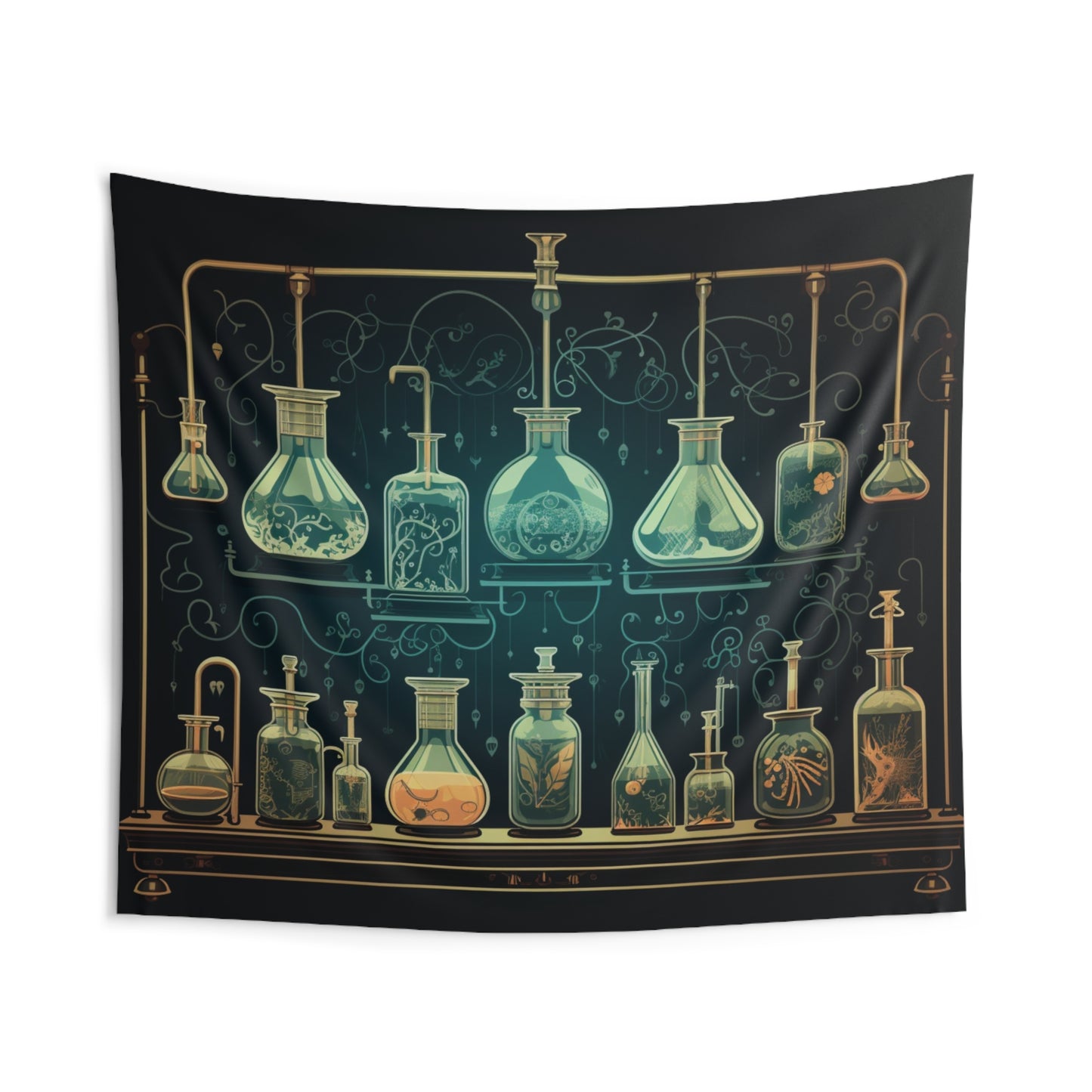 Science Tapestry, Lab Equipment Chemistry Wall Art Hanging Cool Unique Landscape Aesthetic Large Small Decor Bedroom College Dorm Starcove Fashion