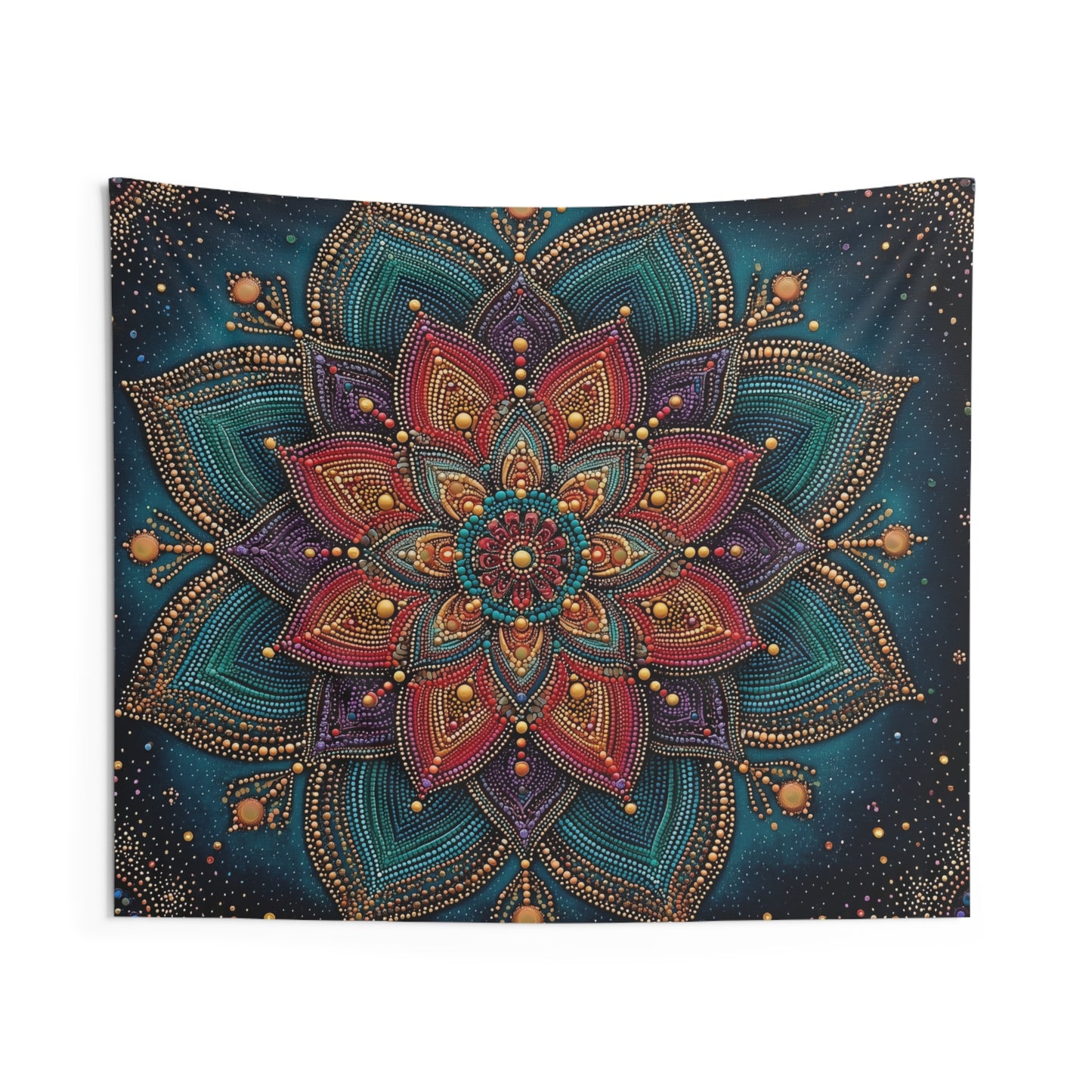 Mandala bohemian Tapestry, Boho Indian Print Wall Art Hanging Horizontal Aesthetic Large Small Decor Bedroom College Dorm Room