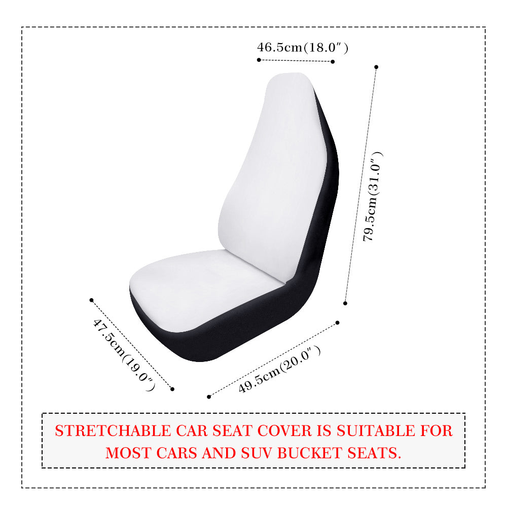 Moon Mushrooms Car Seat Covers (2 pcs), Cottagecore Witchy Pattern Auto Front Dog Pet Vehicle SUV Universal Protector Accessory Men Women