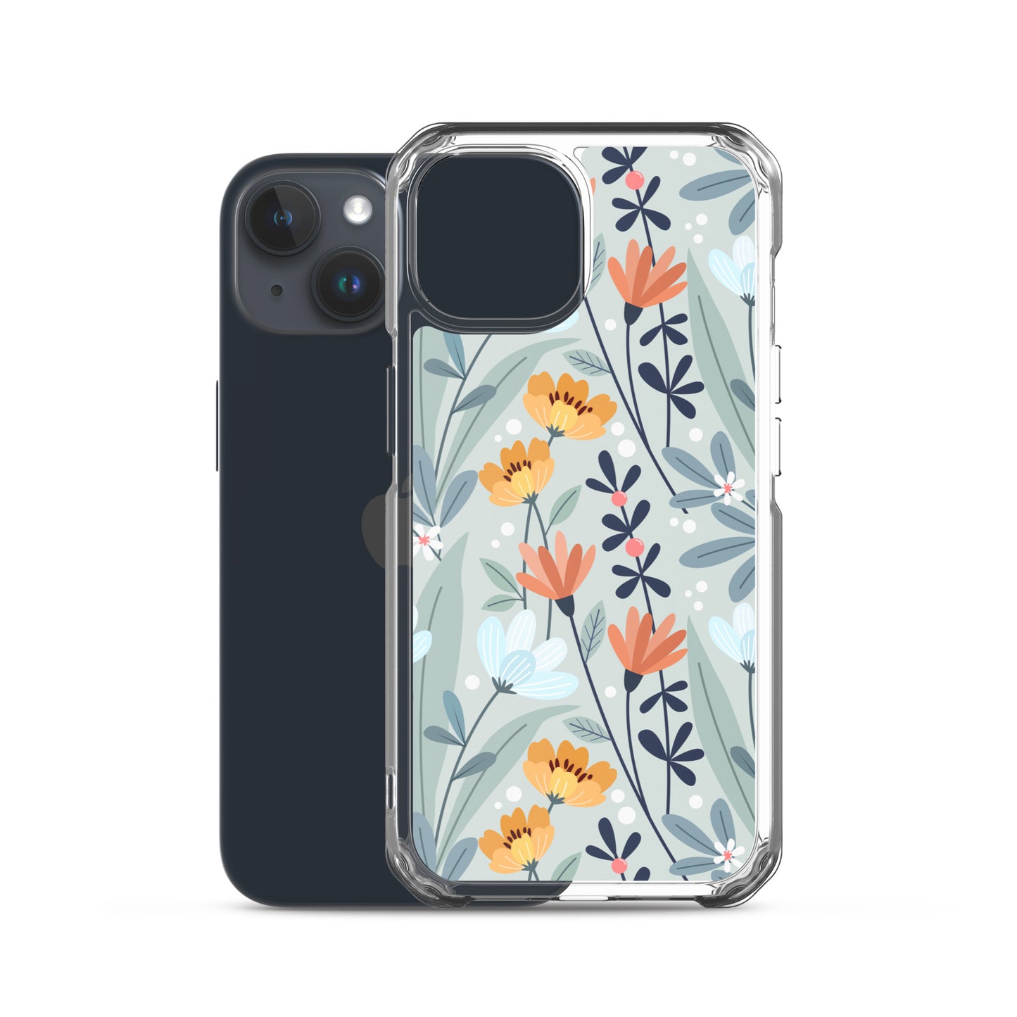 Watercolor Flowers iPhone 15 14 13 12 Pro Max Case, Print Cute Gift, Aesthetic iPhone 11 Mini SE 2020 XS Max XR X 7 Plus 8 Cell Phone