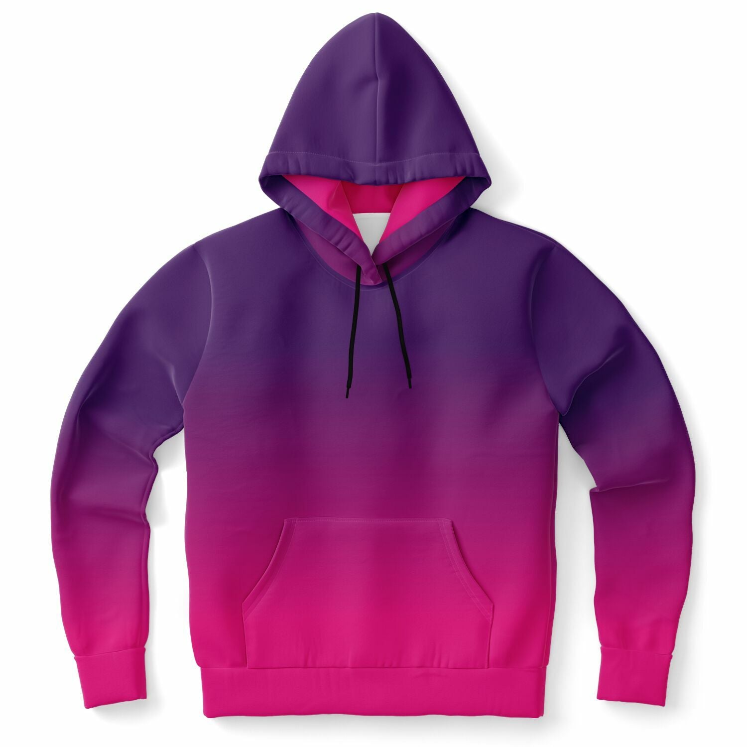 Pink Purple Ombre Hoodie, Gradient Tie Dye Pullover Men Women
