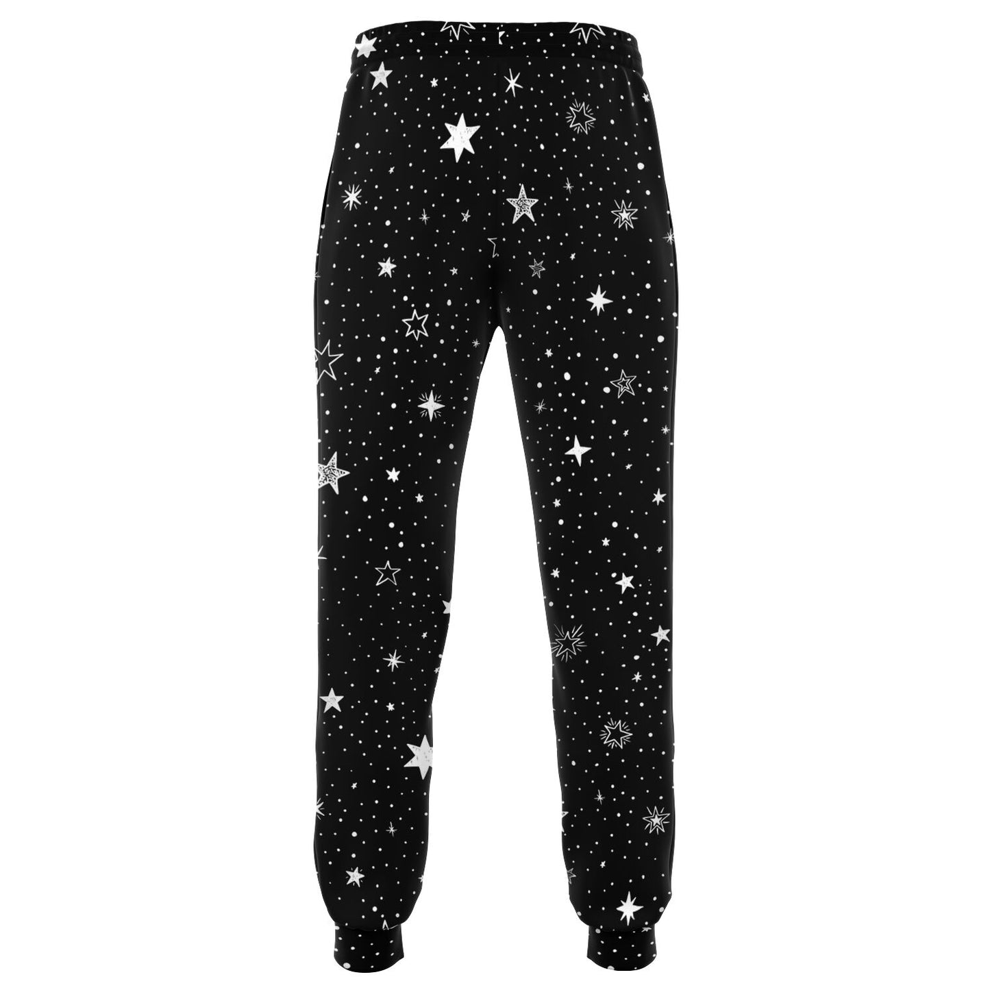 Stars Joggers Sweatpants with Pockets, Black Space Celestial Women Men Female Ladies Fleece Comfy Sweats Pants Loungewear Bottoms Starcove Fashion