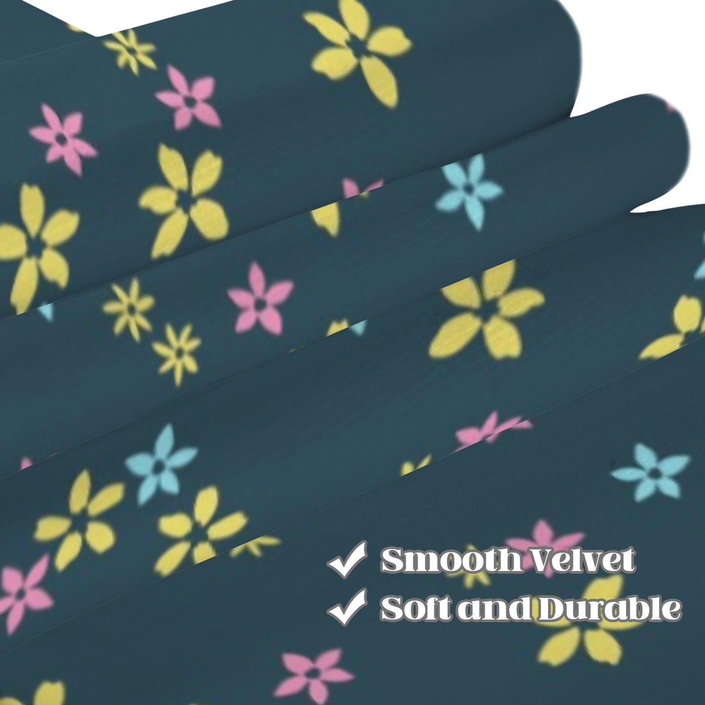 Green Yellow Floral Modern Window Curtain, Flowers Kitchen Living Room Bedroom Bathroom Fabric Rod Pocket Decor Housewarming Home 63 Inch