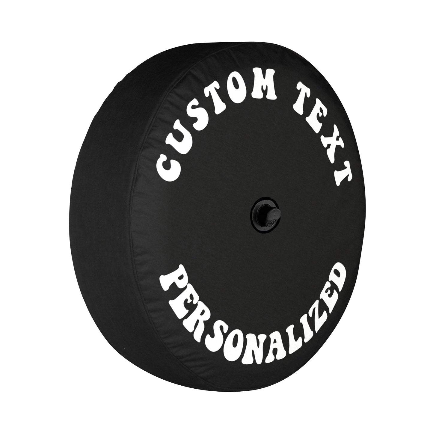 Custom Text Spare Tire Cover, Personalized Quote Extra Back Wheel Backup Camera Hole Unique Camping Camper Design RV Back Men Women Gift