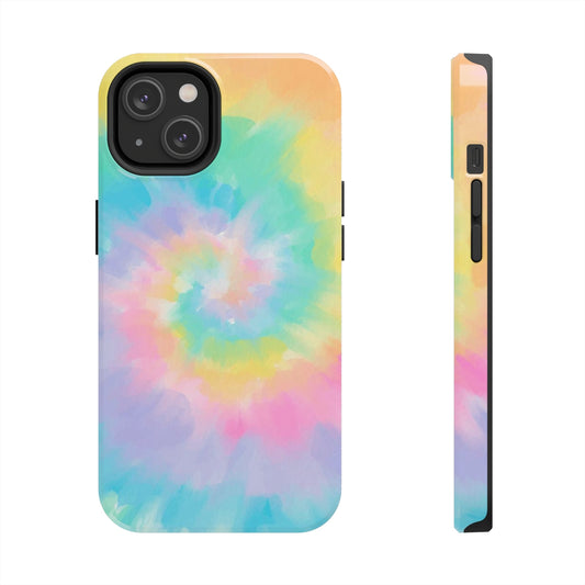 Pastel Tie Dye iPhone 14 13 Pro Max Tough Case Mate, Rainbow Watercolor Cute Aesthetic Iphone 12 11 Mini Se X Xr Xs 8 Plus 7 Phone Starcove Fashion