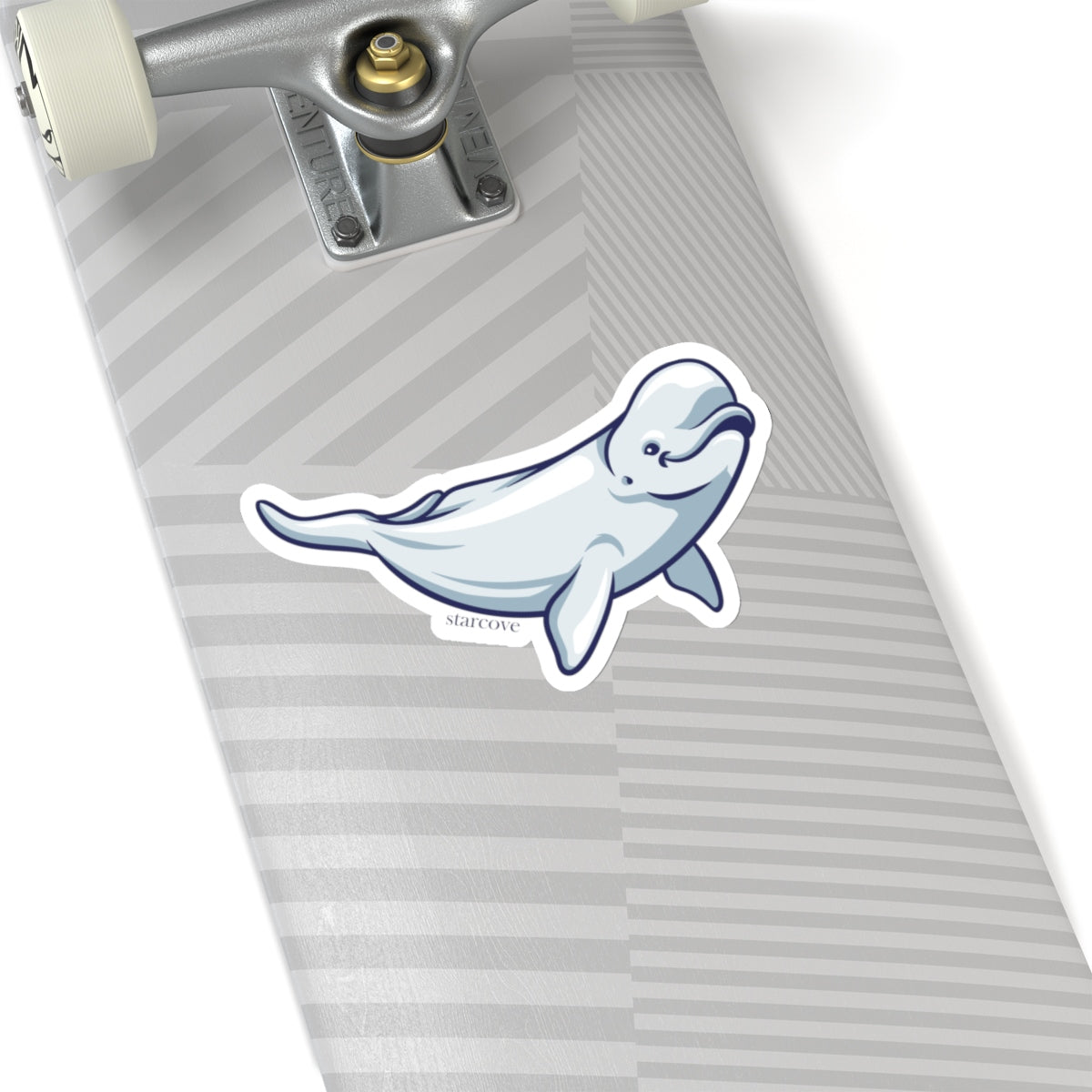 Beluga Whale Stickers, White Whale Marine Laptop Vinyl Cute Waterproof Waterbottle Tumbler Car Bumper Aesthetic Label Wall Phone Mural Decal Starcove Fashion