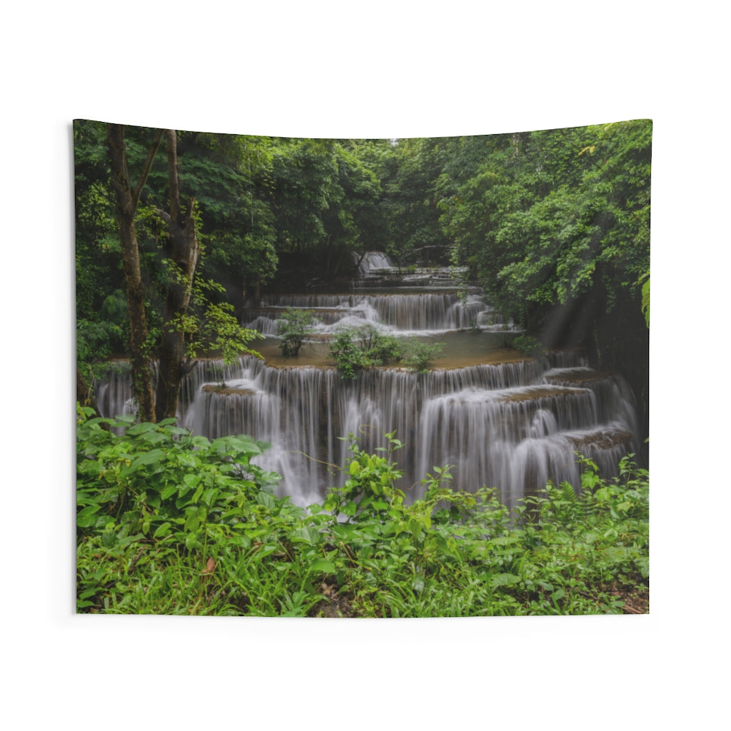 Waterfall Tapestry, Forrest Jungle Thailand Nature Landscape Indoor Wall Art Hanging Tapestries Large Small Decor Home Dorm Room Gift Starcove Fashion