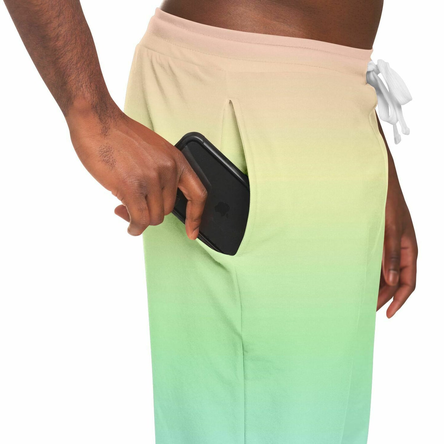 Pastel Rainbow Joggers Sweatpants with Pockets, Ombre Gradient Tie Dye Women Men Fleece  Comfy Cotton Sweats Pants Loungewear Starcove Fashion