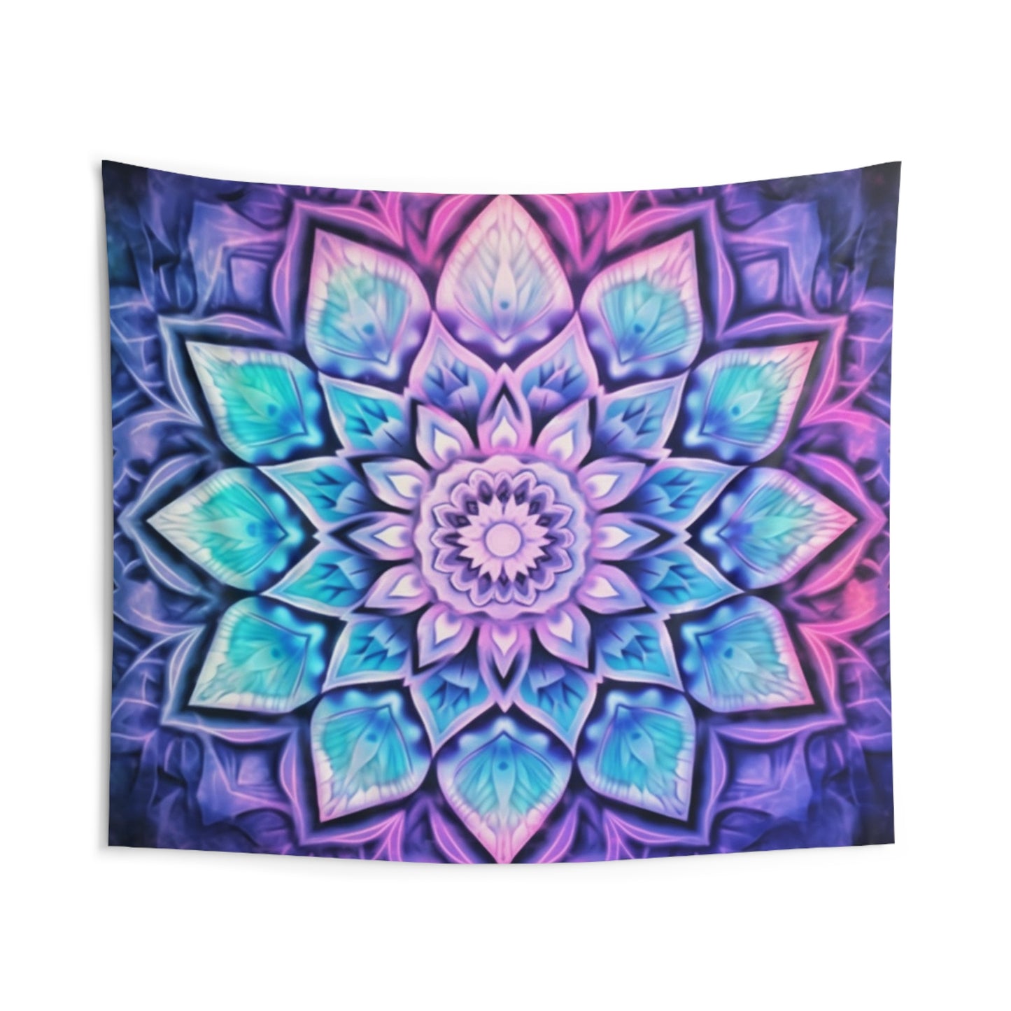 Tie Dye Mandala Tapestry, Purple Boho Wall Art Hanging Landscape Indoor Aesthetic Large Small Bedroom College Dorm Room Starcove Fashion