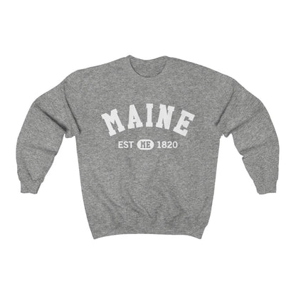 Maine ME State Sweatshirt, I Love Maine Retro Vintage Home Pride Souvenir USA Gifts Hiking Pullover Men Women Crewneck Sweatshirt Starcove Fashion