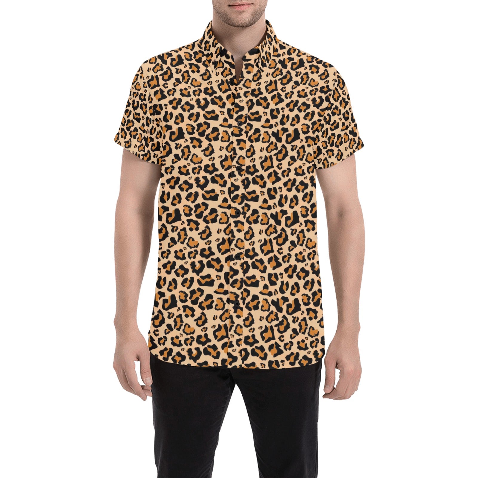 leopard dress shirt Mens Animal Print Shirt | Sheer Dress Shirt