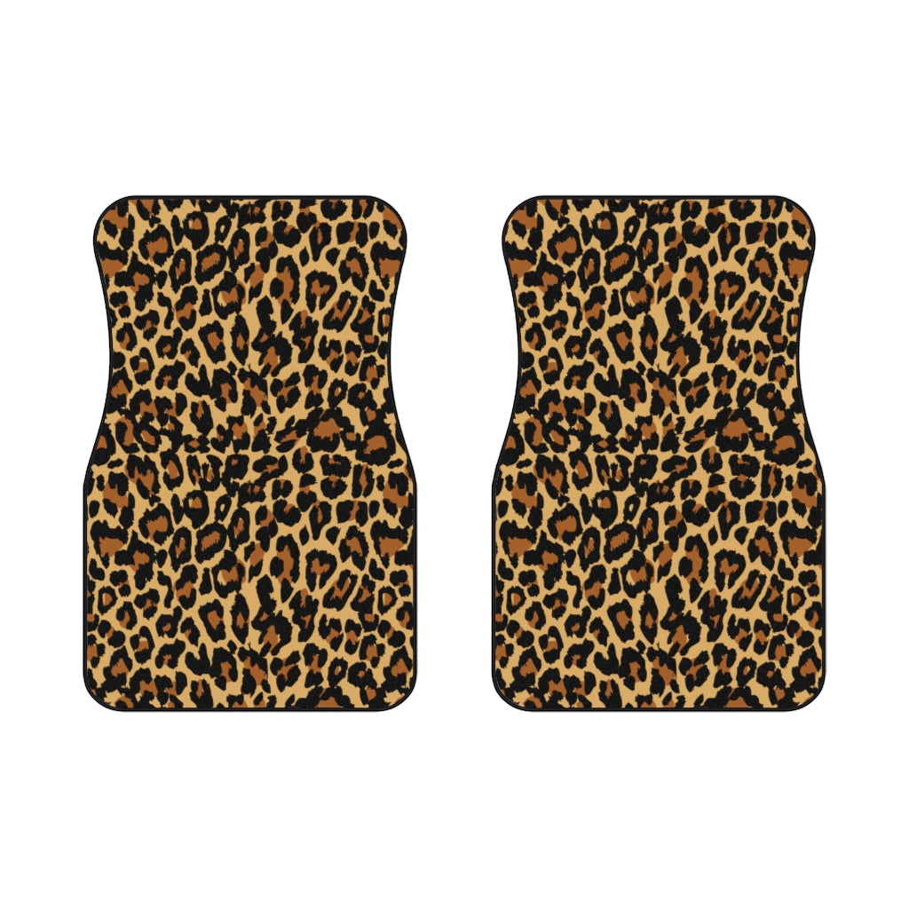Leopard Car Floor Mats Set (2x Front), Animal Print Aesthetic Women Me –  Starcove Fashion