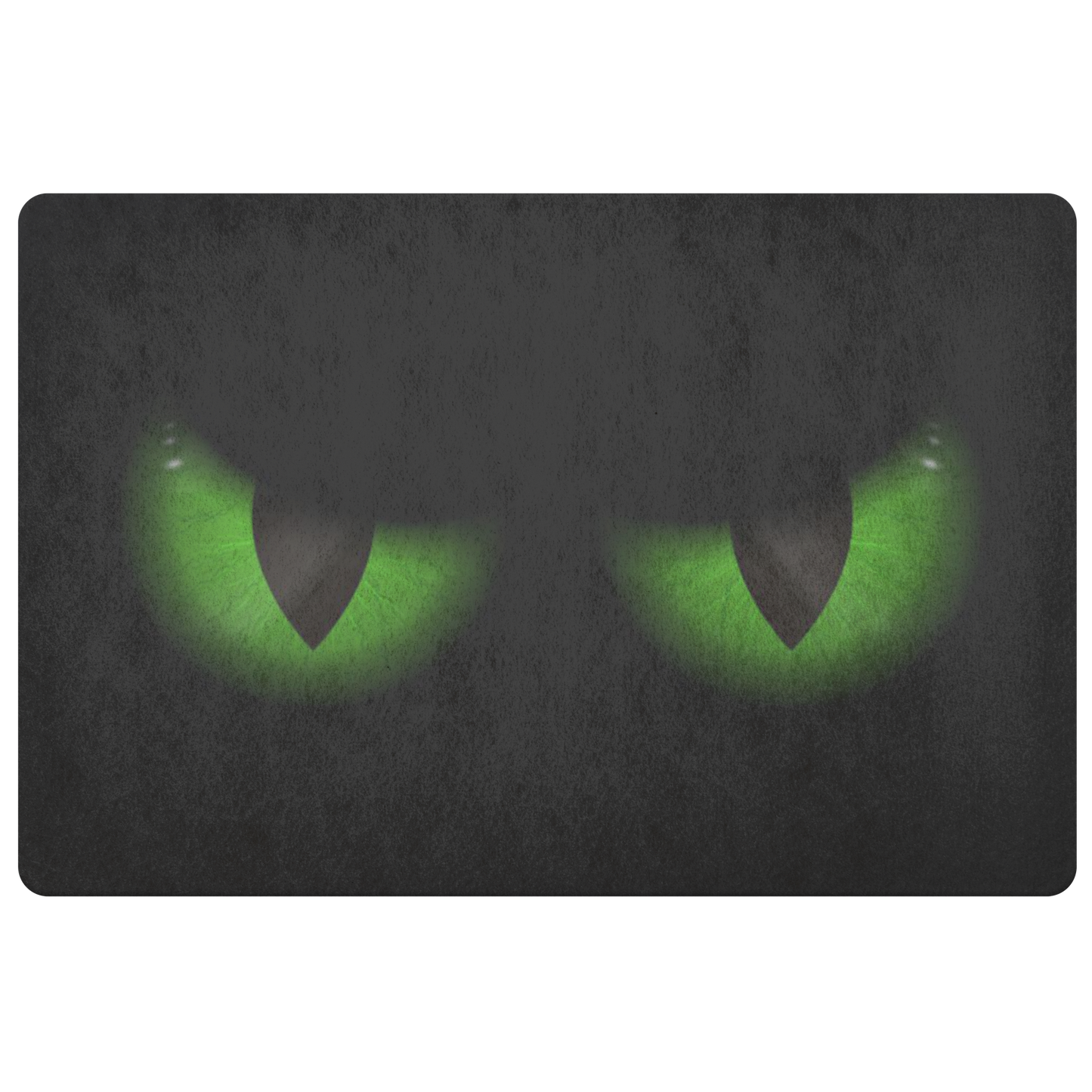 Green Evil Eyes Doormat, Funny Front Doormat, Humorous Scary Cat Halloween Outdoor Floor, Front Door Welcome Mat, Housewarming Gift Starcove Fashion