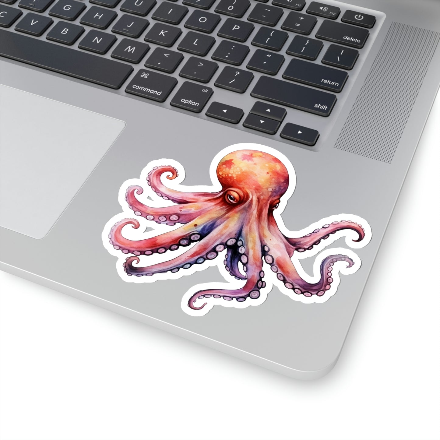 Octopus Sticker, Watercolor Art Laptop Decal Vinyl Cute Waterbottle Tumbler Car Waterproof Bumper Aesthetic Die Cut Wall Clear Starcove Fashion