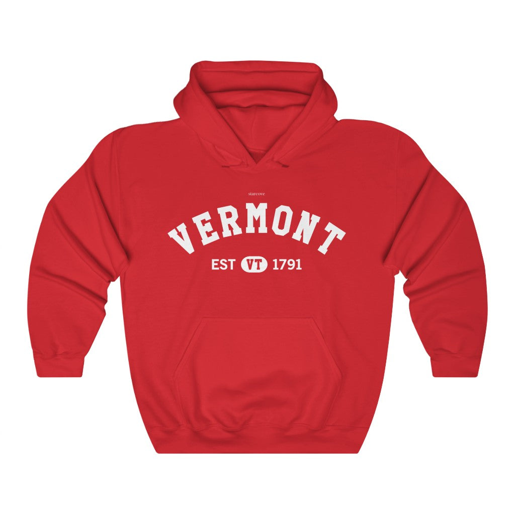 Vermont VT State Hoodie, I Love Vermont Retro Vintage Home Pride Souvenir USA Gifts Travel Pullover Men Women Hooded Sweatshirt Starcove Fashion