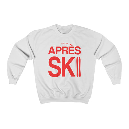 Apres Ski Sweatshirt Sweater, Vintage Winter Red Party Skiing Chalet Mountain Men Women's Crewneck Long Sleeve Top Clothes Gift Starcove Fashion