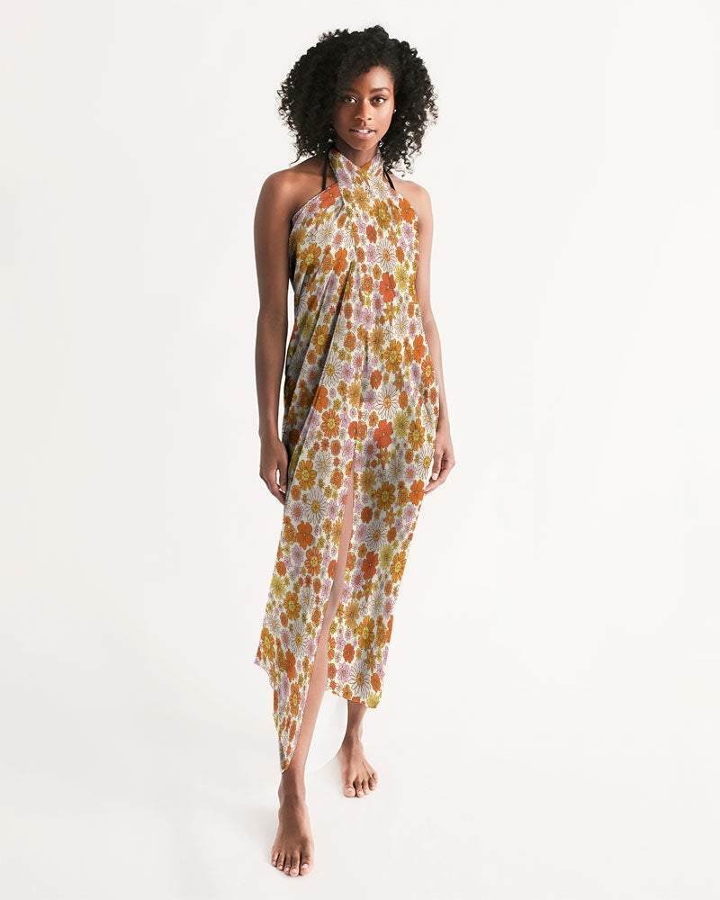 flowy cover up dress Peach Flowy Lace Cover Up X29683