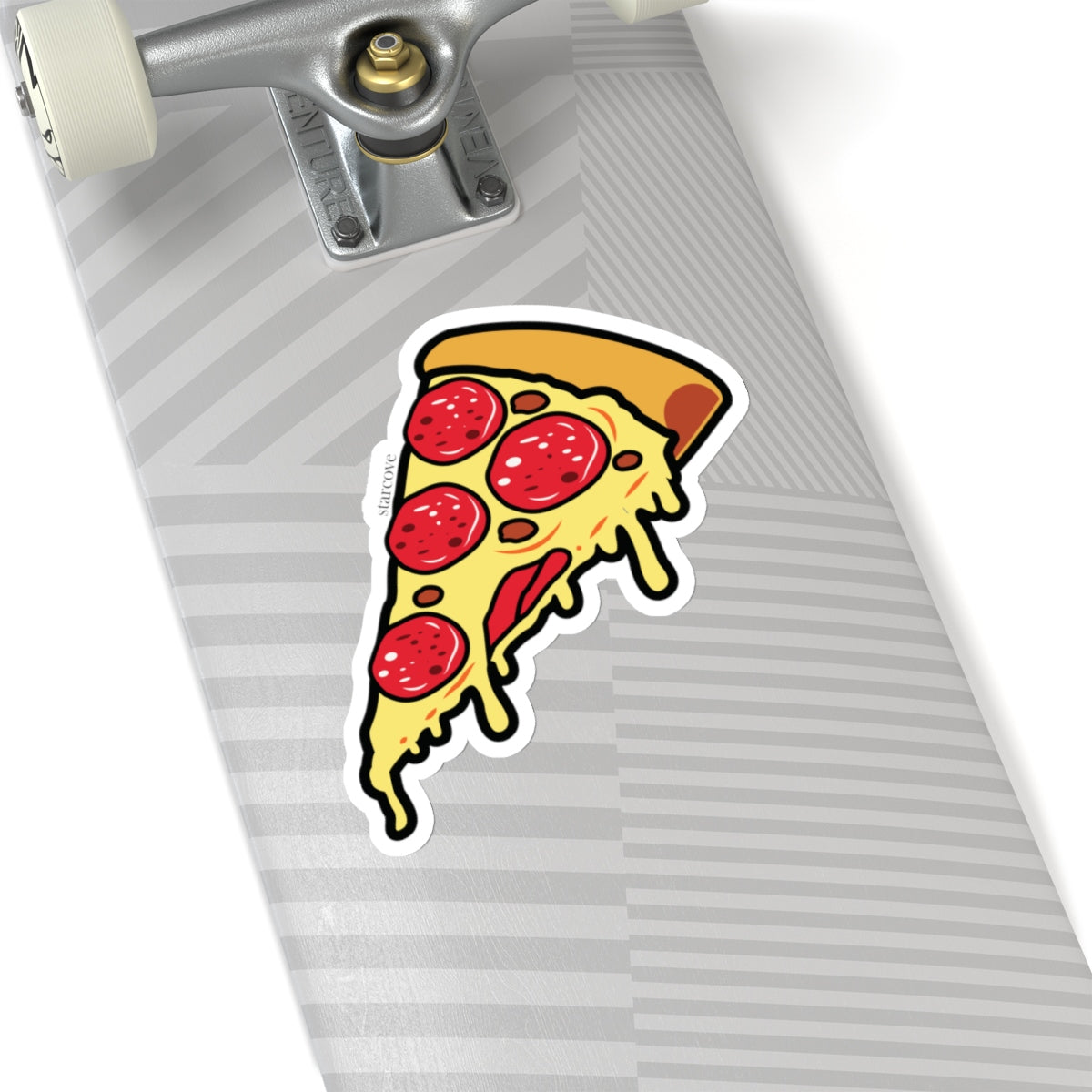 Pizza sticker, Funny Pepperoni Slice Food Cheese Laptop Vinyl Cute Waterproof Waterbottle Tumbler Car Bumper Aesthetic Wall Phone Decal Starcove Fashion