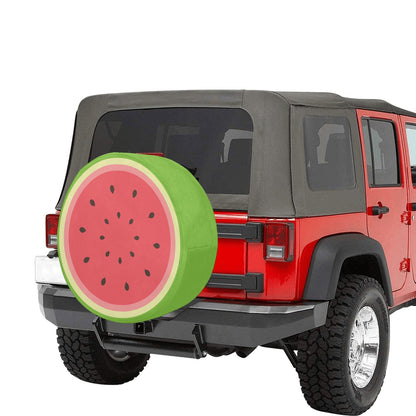 Watermelon Spare Back Tire Cover, Spare Wheel Accessories Custom Unique Design Back Up Camera Hole RV Camper Gift