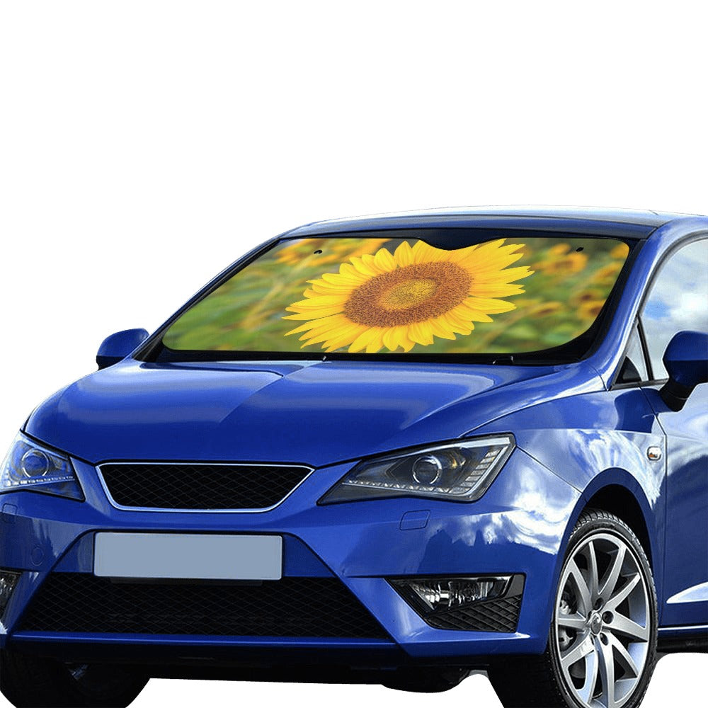 Sunflower Sunshade Car windshield, Flower Floral Accessories Auto Sun Front Shade Protector Window Visor Screen Banner Decor Universal Starcove Fashion