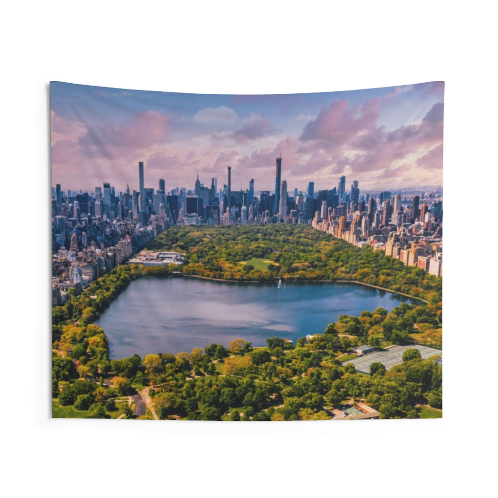 Central Park New York City Tapestry, NYC Landscape Indoor Wall Aesthetic Art Hanging Large Small Decor College Dorm Room Gift Starcove Fashion