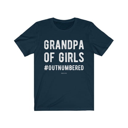 Grandpa of Girls Outnumbered Shirt, Men Funny Dad Daddy Grandpa Quote Jokes Birthday Husband Fathers Day Gift from Daughter Starcove Fashion