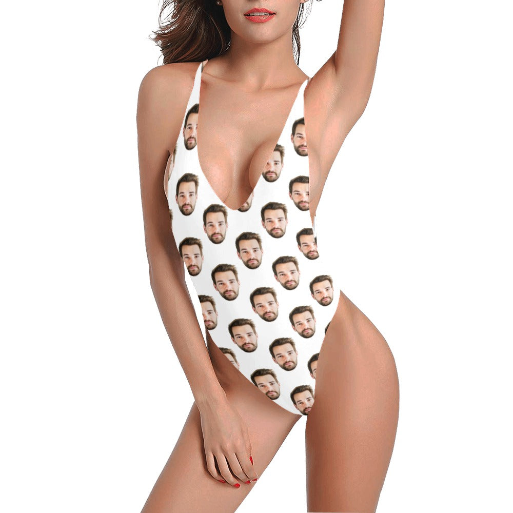 Custom Face Bathing Suit, Husband Boyfriend Printed Photo Picture One Starcove Fashion Custom Face Bathing Suit, Husband Boyfriend Printed Photo Picture One Starcove Fashion
