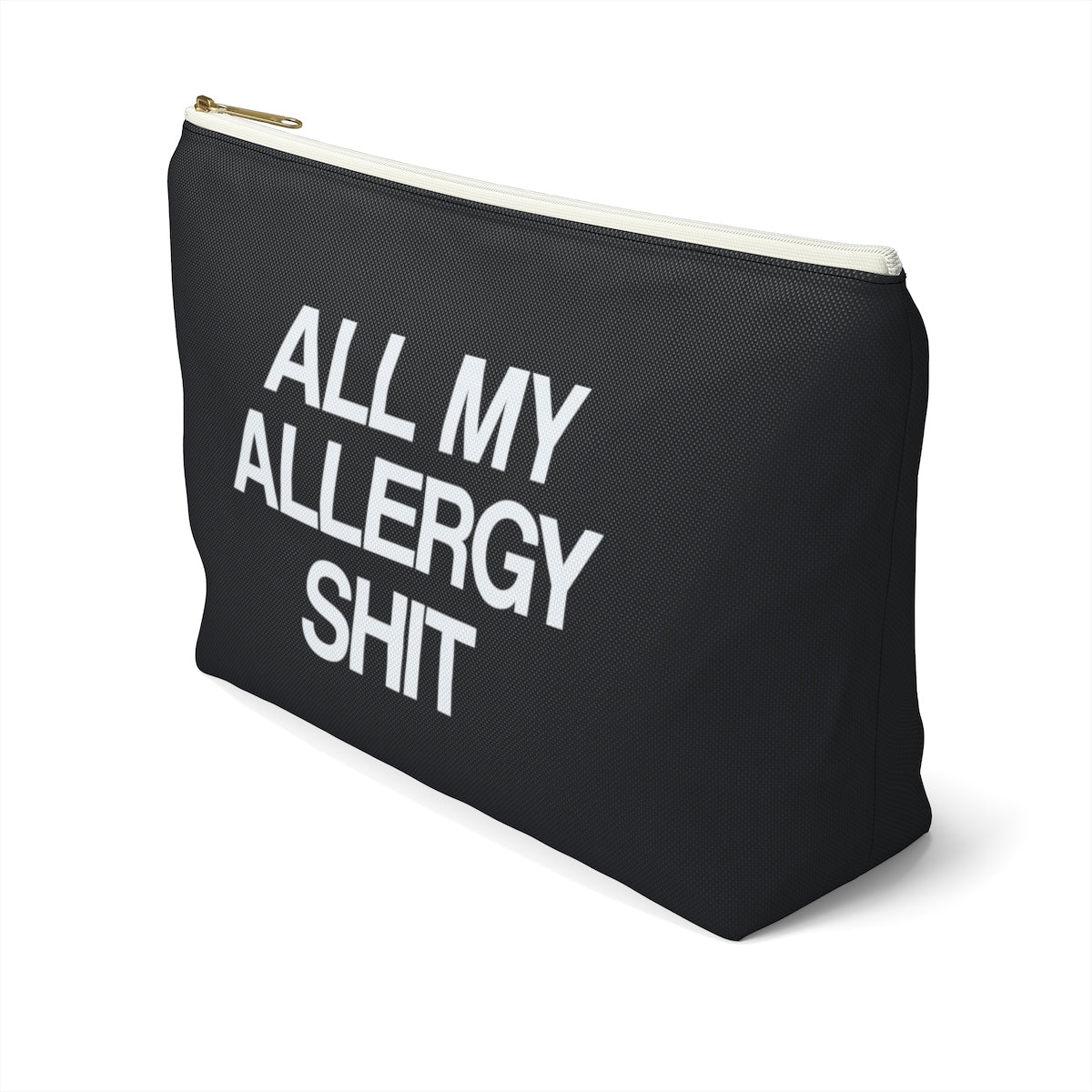 All My Allergy Shit Bag, Medical Supplies Bag, Funny Anaphylaxis Accessory Zip Zipper Pouch w T-bottom Medication Gift Starcove Fashion