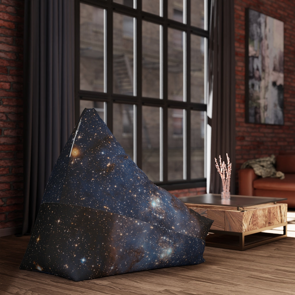 Galaxy Space Bean Bag Chair Cover, Stars Furniture Adult Kids Small Large Chair Sofa Apartment Funky Lounge Gift Dorm Decor Starcove Fashion