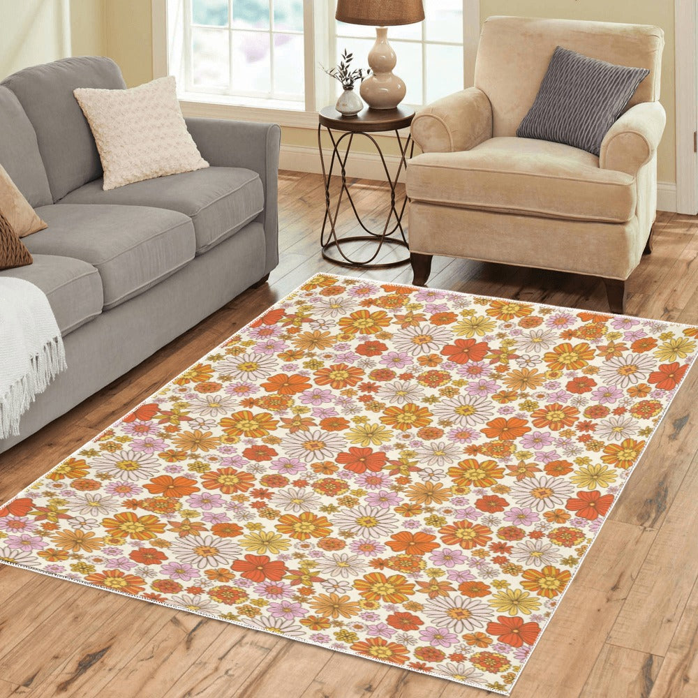 Groovy Rug for Patio, Colorful Indoor Outdoor Rug for Patio