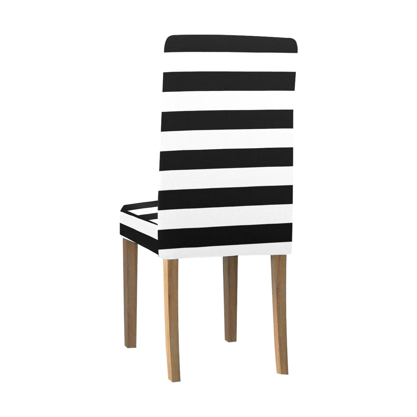 Striped Dining Chair Seat Covers, Black White Stretch Slipcover Furniture Dining Room Party Banquet Home Decor Starcove Fashion