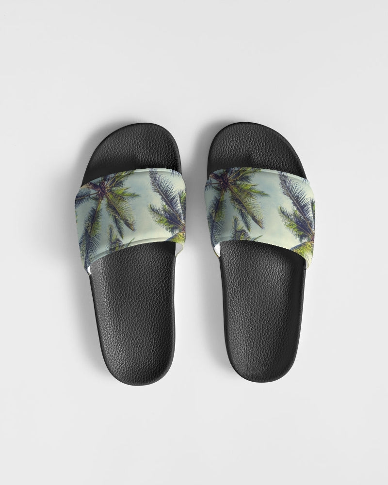 Palm Tree Tropical Slides Sandals, Designer Shoe Boys Flat Wedge S – Starcove Fashion