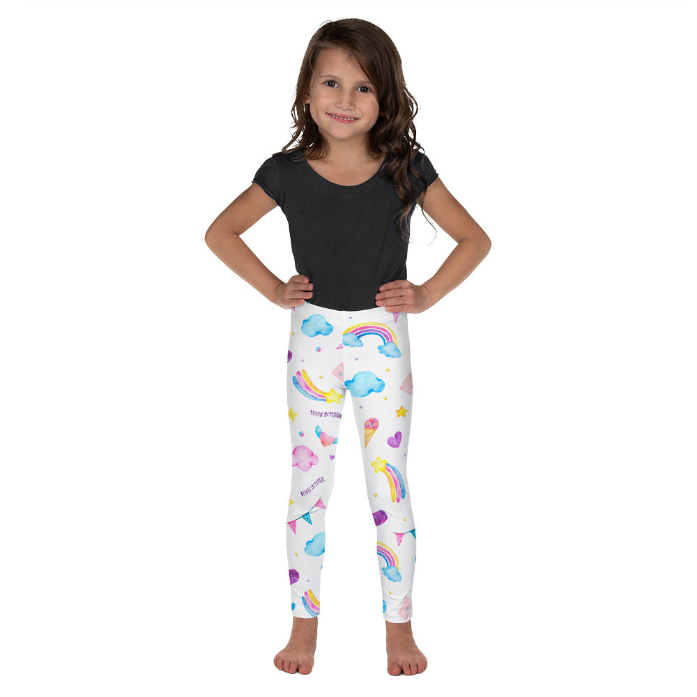 Unicorn Girls Leggings (2T-7), Believe in Magic Rainbow Watercolor Pink Fun  Toddlers Baby Kids Children Yoga Pants Tights