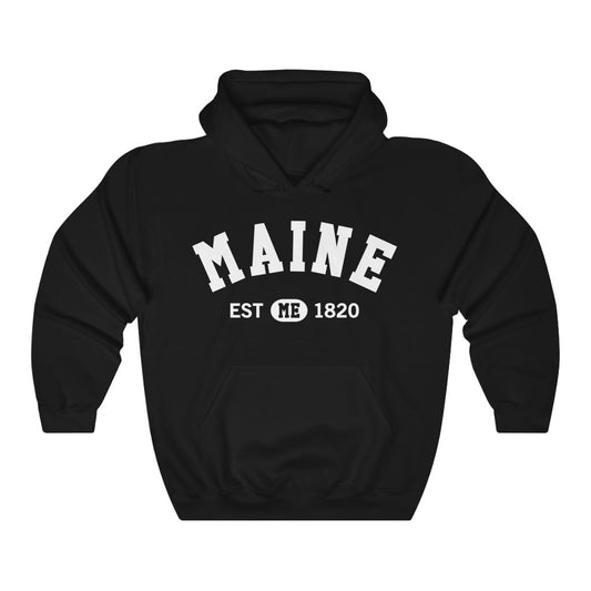 Maine ME State, I Love Maine Retro Vintage Home Pride Souvenir USA Gifts Hiking Pullover Hoodie Men Women Hooded Sweatshirt Starcove Fashion