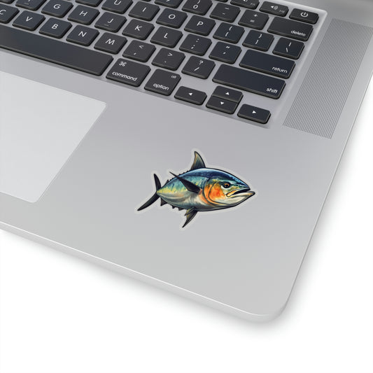 Tuna Fish Sticker, Art Laptop Decal Vinyl Cute Waterbottle Tumbler Car Waterproof Bumper Aesthetic Die Cut Wall Mural Starcove Fashion