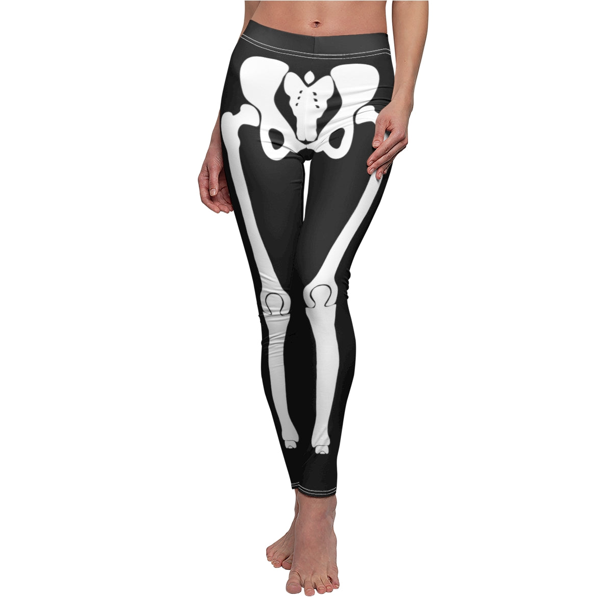 Skeleton Leggings Women, Halloween Bones Goth Printed Yoga Pants Graphic  Workout Fun Costume Designer Junior Skinny Tights Gift