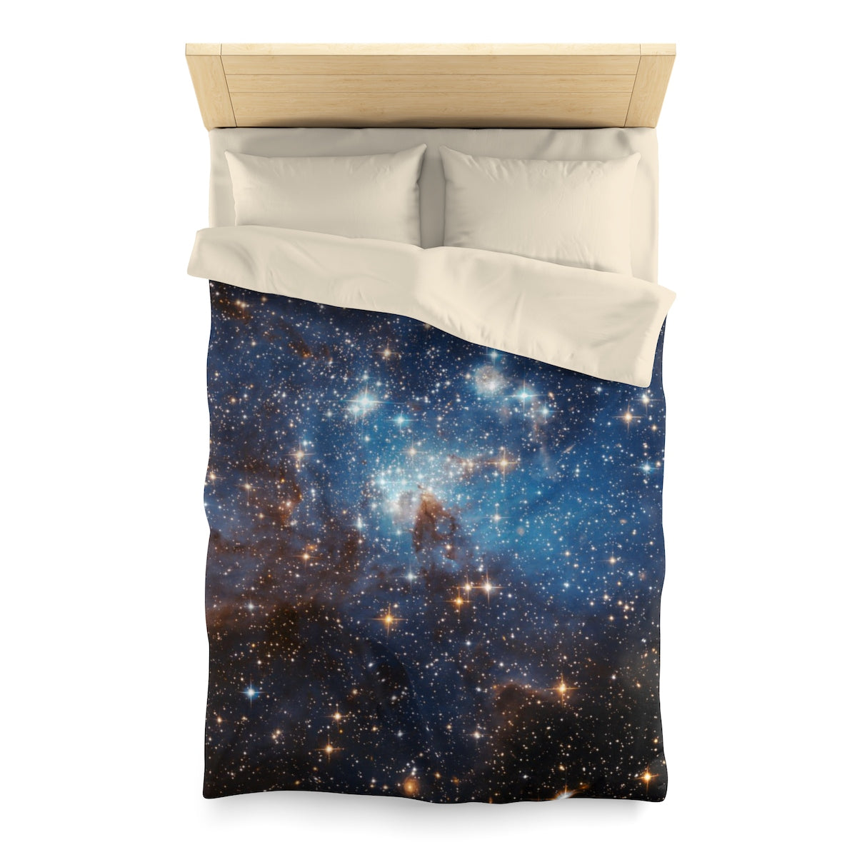 Galaxy Duvet Bed Cover, Space Celestial Stars Constellation Queen Full Twin Microfiber Unique Vibrant Bed Cover Home Bedding Starcove Fashion