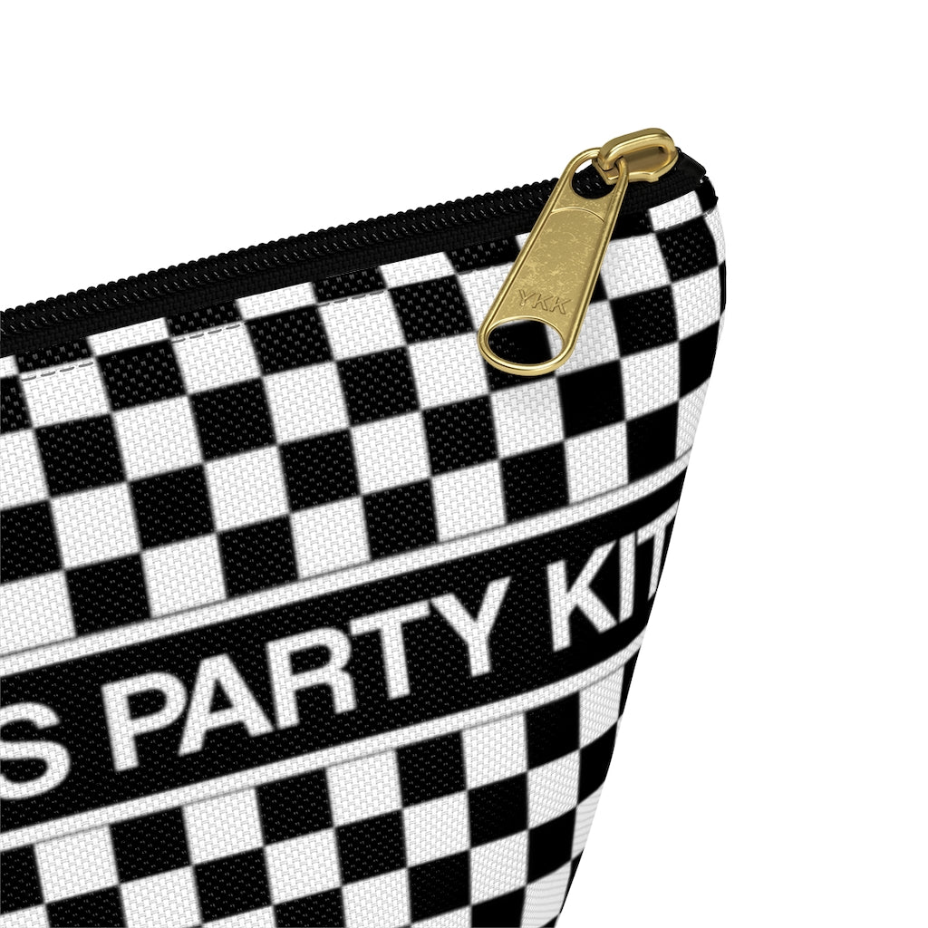 Dead Pancreas Party Kit, Diabetes Supply Case Bag, Fun Diabetic, Checkered Check Carrying Gift, Type 1 Accessory Zipper Kids Adult Pouch T-bottom Starcove Fashion