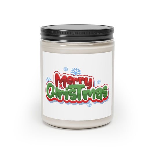 Merry Christmas Scented Candle, Holiday Handmade Natural Soy Wax Mom Dad Her Cinnamon Vanilla Stick Employee Gift Present Favors Starcove Fashion