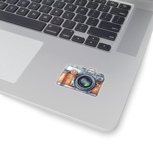 Vintage Camera Sticker, Photography Laptop Decal Vinyl Cute Waterbottle Tumbler Car Waterproof Bumper Aesthetic Die Cut Wall Mural Starcove Fashion