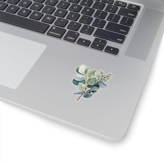 Eucalyptus Sticker, Plant Nature Art Laptop Decal Vinyl Cute Waterbottle Tumbler Car Waterproof Bumper Aesthetic Die Cut Wall Clear Starcove Fashion
