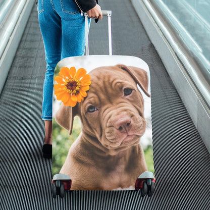 Personalized Photo Luggage Cover, Custom Pets Cats Dogs Aesthetic Print Suitcase Bag Protector Travel Customized Wrap Small Large Gift Starcove Fashion
