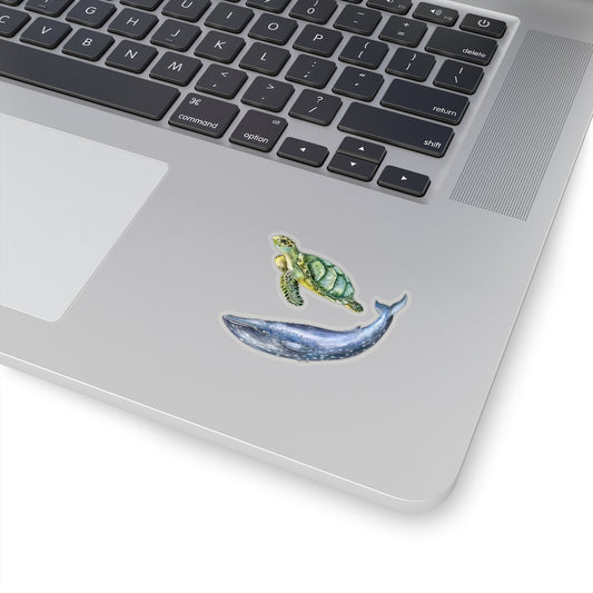 Turtle Whale Sticker Pack, Vsco Vinyl Decal Bumper Sticker Laptop Sign, Cute Car Coffee Water bottle Waterproof Die Kiss Cut sticker Set Starcove Fashion
